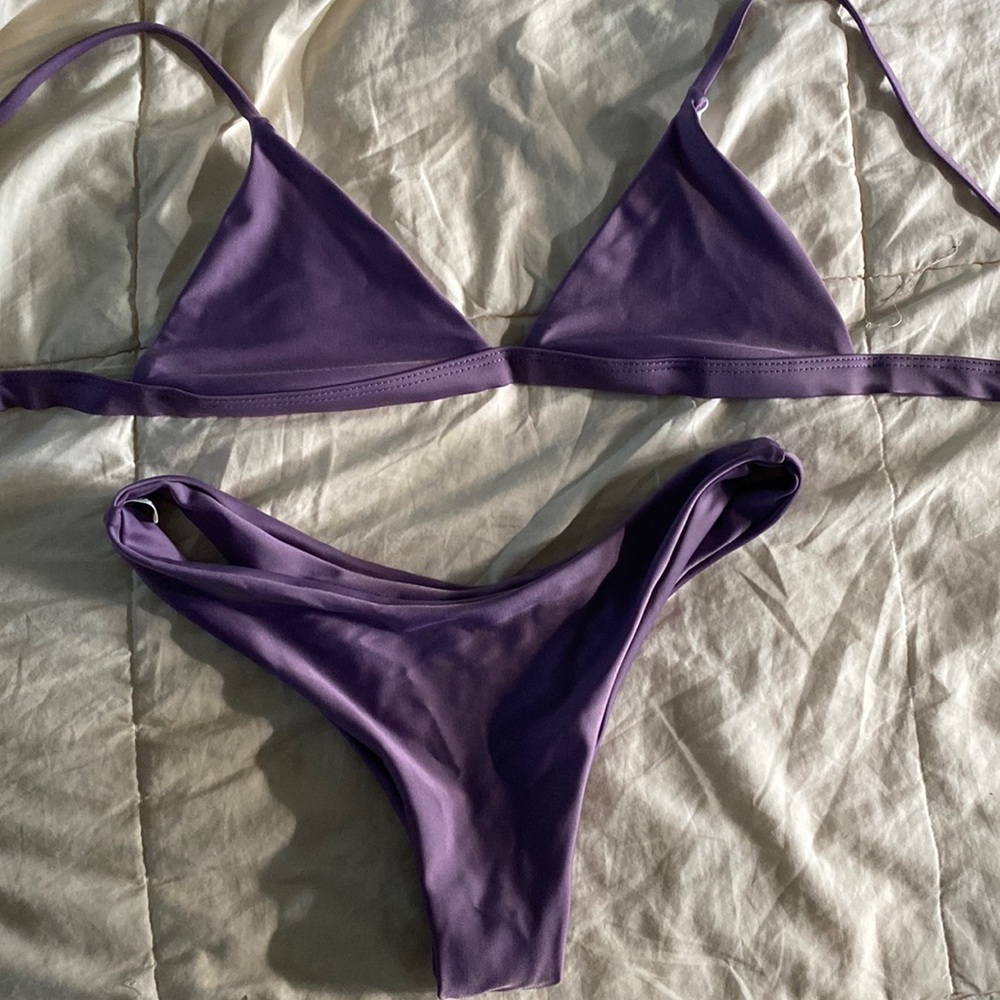 small purple bikini